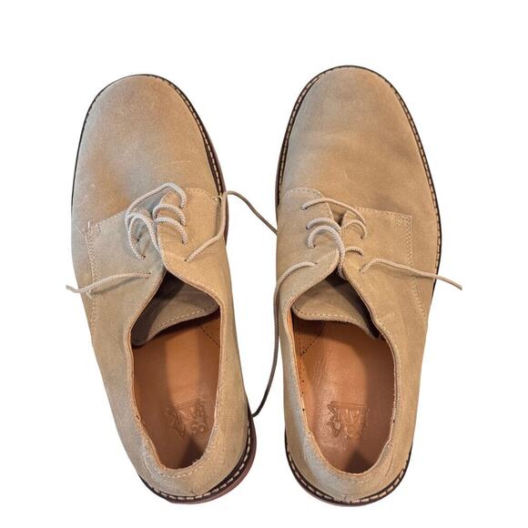 👞 Jos. A. Bank Tan Suede Derby Shoes | Men's 9.5M | Full Leather Upper 👞 - Picture 1 of 10